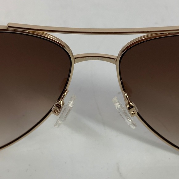 Ted Baker London Gold Aviator Sunglasses TWS226 57-14 Brown Gradient Lenses - Picture 5 of 8